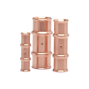 RLS® 3011 Series 3011080800111 Coupling With Stop, 1/2 in x 1/2 in, Press x Press, 700 psi Max Working Pressure