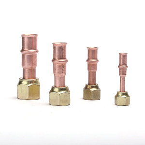 RLS® 3291 Series 3291120000111 Adapter, 3/4 in x 3/4 in, Press x Flared, 700 psi Max Working Pressure, Copper