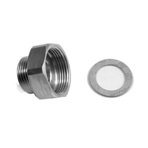 Rehau® 298986-001 Adapter, 1-1/4 in x 1 in, Female BSPP x Male BSPP, Brass