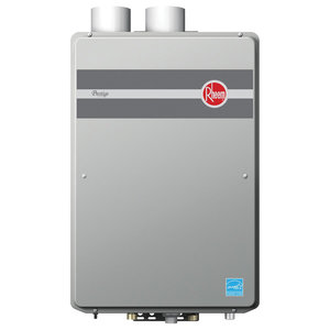 Rheem® RTGH-95DVLN-2 Indoor Tankless Water Heater, Natural Gas Fuel, 199000 Btu/hr Input Heating BTU
