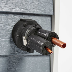 RoofGoose Vent SWS-2375-B Side Wall Line Set Termination, Plastic, Black