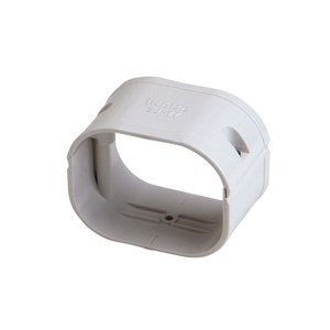 SLIMDUCT® 86010 Coupler, White, PVC, 2-3/4 in, 2 in L, 3-3/8 in W, 2-5/8 in H