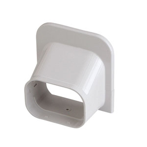 SLIMDUCT® 86114 Soffit Inlet, White, PVC, 3-3/4 in, 5-3/8 in L, 5-3/8 in W, 5-3/8 in H