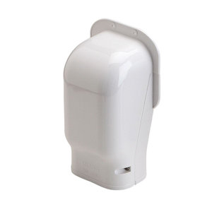 SLIMDUCT® 86116 Wall Inlet, White, PVC, 3-3/4 in, 8-3/4 in L, 5 in W, 3-3/8 in H