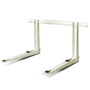 SLIMDUCT® 87735 Wall Condenser Bracket, 500 lb Load, Galvalume, 33-1/2 in L, 17-3/4 in W, 26.57 in D, 14 ga Gauge