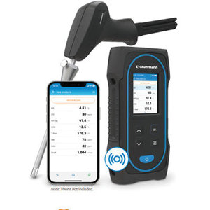 Sauermann® SICA-030-KIT-2AH Combustion Analyzer Kit, 0 to 8000 ppm CO Range, 0 to 25 % O2 Range,-200 to 200 mbar