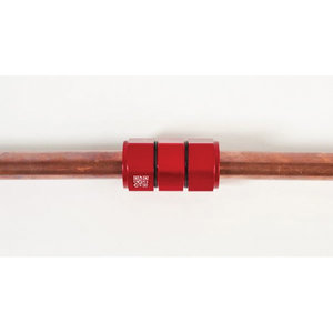 SmartLock® UNST7800 Straight Union, 7/8 in x 7/8 in, Material Construction: Aluminum Alloy, 2.48 in L, Red