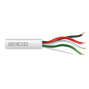 Southwire® Genersis® 31045501 Plenum-Rated Multi-Conductor Cable, 22 AWG Wire, 4-Conductor, 500 ft L, 300 V, Stranded