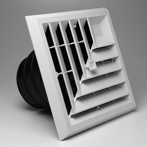 TRUaire® 81912 Air Diffuser, For Duct Size: 8 x 8 in, Square Duct, Ceiling Installation/Mounting, 2-Way Deflection