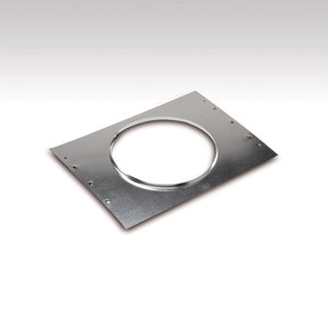 TRUaire® 81965 Rough-in Flange, For Duct Size: 9-1/4 in, Round Duct, 16 in L, 16 in W, Silver, Square