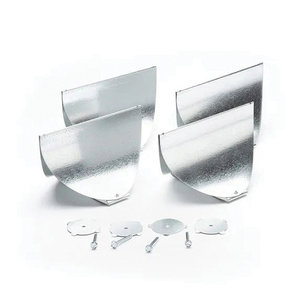 The Unico System® UPC-11-07R-4 Duct Turning Vane, Round Duct, Steel, Galvanized, 7 in Duct