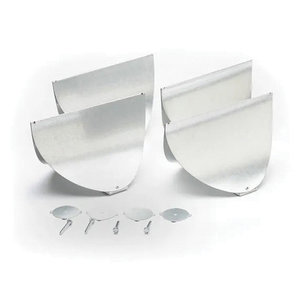 The Unico System® UPC-11-09R-4 Duct Turning Vane, Round Duct, Steel, Galvanized, 9 in Duct