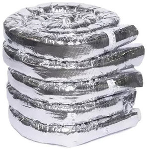 The Unico System® UPC-226DH-R4-5 Flexible Double Barrier Tubing, 2-1/2 in ID, 12 ft L, R4, Aluminum Jacket, Round