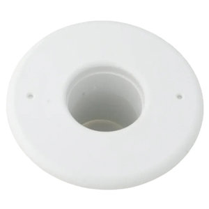 The Unico System® UPC-256 Round Supply Outlet, 2-1/2 in, Plastic, White
