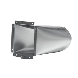 The Unico System® UPC-61-2430 Round Supply Air Plenum Adapter, Air Plenum Adapter, 8 in H, 12 in W, 7-1/2 in D, Steel
