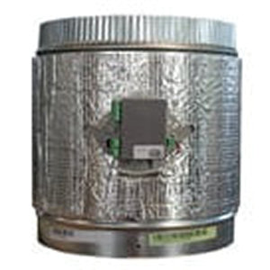 VAF AZVAFDAMPER08R Wireless Intelligent Round Damper, Round Duct, 8 in Dia, 12 V, Motorized: Yes, 10.7 in L, 8 in W
