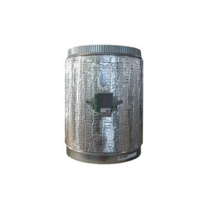 VAF AZVAFDAMPER12C Wired Intelligent Round Damper, Round Duct, 12 in Dia, 12 V, Motorized: Yes, 15.3 in L, 12 in W