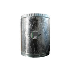 VAF AZVAFDAMPER14C Wired Intelligent Round Damper, Round Duct, 14 in Dia, 12 V, Motorized: Yes, 17.3 in L, 14 in W