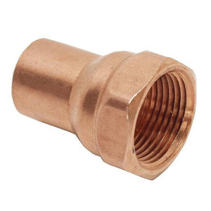 WOLVERINE BRASS® Pro Series 55453X Adapter, 3/4 in x 3/4 in, FTG x FIP, Copper