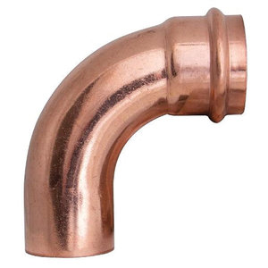 WOLVERINE BRASS® 99631 Elbow, 1-1/4 in x 1-1/4 in, FTG x Press, 90 deg, Copper, 200 psi Max Working Pressure