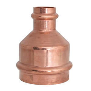 WOLVERINE BRASS® 99707 Coupling, 1-1/2 in x 1-1/4 in, Press x Press, Copper, 200 psi Max Working Pressure