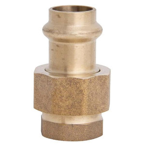 WOLVERINE BRASS® 99744 Union, 1/2 in x 1/2 in, Compression x FPT, Bronze, 200 psi Max Working Pressure