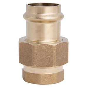 WOLVERINE BRASS® 99747 Union, 1 in x 1 in, Compression x FPT, Bronze, 200 psi Max Working Pressure