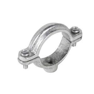 Warwick Hanger 2000 Series 2000-4-H Hinged Split Ring Hanger, For Pipe Size: 1 in, Iron, Galvanized, 3/8 in Thread