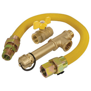 Webstone H-22442-24-FP Gas Sediment Trap Kit, 8.86 in L, 1/2 in x 1/2 in, FIP x FIP, 85000 Btu, Steel Fitting
