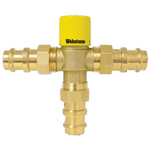 Webstone H-7x20W Series H-78204W Thermostatic Mixing Valve With Integral Check Valve and Temperature Locking Handle