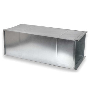 ZM Sheet Metal No 6 Series 006-601408 2-Piece Duct, 14 in W Duct, 8 in H Duct, 60 in L