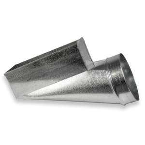 ZM Sheet Metal No 22 Series 022-100407 Register Center End Boot, For Duct Size: 7 in, 10 x 4 in Register Opening