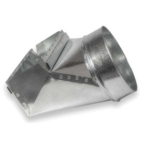 ZM Sheet Metal No 26 Series 026-120307 Stack Elbow Boot, For Duct Size: 7 in, 12 x 3-1/4 in Register Opening, 90 deg