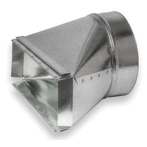 ZM Sheet Metal No 28 Series 028-140308 Stack Straight Boot, For Duct Size: 8 in, 14 x 3-1/4 in Register Opening