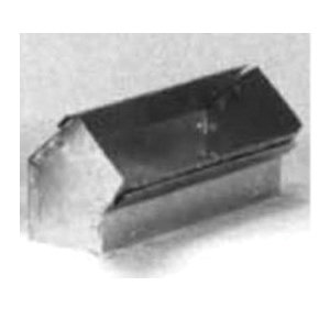 ZM Sheet Metal No 34 Series 034-100326 Vertical Shortway Angle, Shortway Angle, 10 x 3 in Duct, 45 deg, 26 ga Gauge