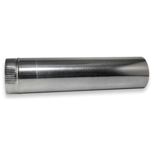 ZM Sheet Metal No 47 Series 047-601030 Round Pipe, 10 in ID, 60 in L, Steel, 30 ga Gauge, Galvanized