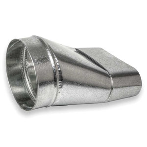 ZM Sheet Metal No 72 Series 072-060630 Straight Boot, For Duct Size: 30 in, Oval to Round Duct