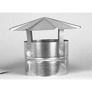 ZM Sheet Metal No 96 Series 096-0006CC Chimney Cap, Chimney Cap, Galvanized Steel, For Pipe Size: 6 in