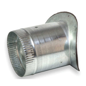 ZM Sheet Metal No 136 Series 136-071026 Airtite Scoop Take-Off With Adhesive, Round Duct 1, 7 in, 26 ga Gauge