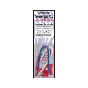 Zebra HVAC ZCTRK Soldered Compressor Terminal Repair Kit, 1/4 in Wire, Flag, Twist-On Tongue