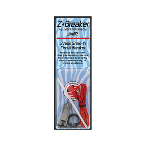 Zebra HVAC ZK003 Snap-in Z-Breaker Set, 3 A, 24-240 V, Bolt-On Installation/Mounting, Plastic
