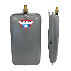 Zilmet® ZFT18R-30 Flat Hydronic Expansion Tank, 4.8 gal, 1/2 in x NPT, Steel Body, SBR Diaphragm, 17-1/2 in L