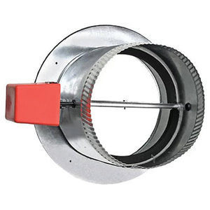 Zonefirst® RTS Series RTS12 Take-Off Zone Damper With MSS Spring Return Motor, Round Duct, 12 in Dia, 24 V, 7 in L
