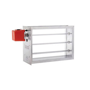 Zonefirst® ZDS Series ZDS1010 Side-Mount Zone Damper, Square Duct, 24 V, Spring Return, Motorized: Yes, 10 in L
