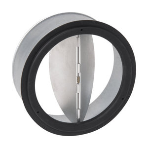 aldes 99 026 Backdraft Damper, Round Duct, 7-9/16 in Dia, 2-3/4 in L, For Duct Size: 8 in, Spring Loaded