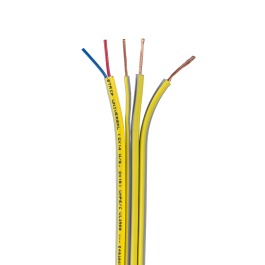 DUCKT-STRIP® 140372F-GRY/YELL Mini Split Cable, 14/4 x 50 ft, 19 Strand AWG with Ground, Gray/Yellow