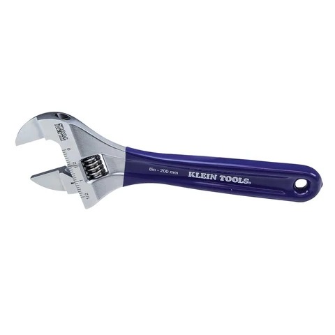 KLEIN TOOLS® D86936 Slim-Jaw Adjustable Wrench, 8 in