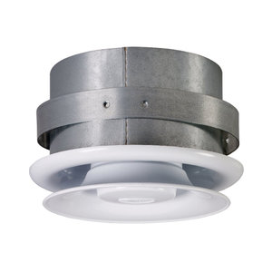 fantech® CG Series 40306 Ventilation Grille, For Duct Size: 4 in, Resin, Matte White, 6 in W