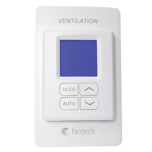 fantech® 415517 Electronic Multi-Function Dehumidistat, 12 V, 4-9/16 in H, 2-13/16 in W, 9/16 in D