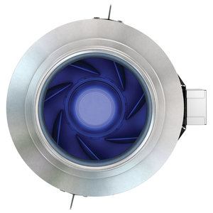 fantech® FKD Series 498327 In-Line Duct Fan, 1024 cfm, For Duct Size: 12 in, Circular Duct, 0.98 in-WG Static Pressure